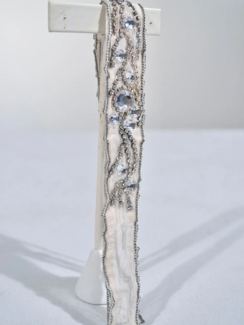 NEW CHAN LUU SILK TIE BRACELET, CRYSTAL, FRINGE